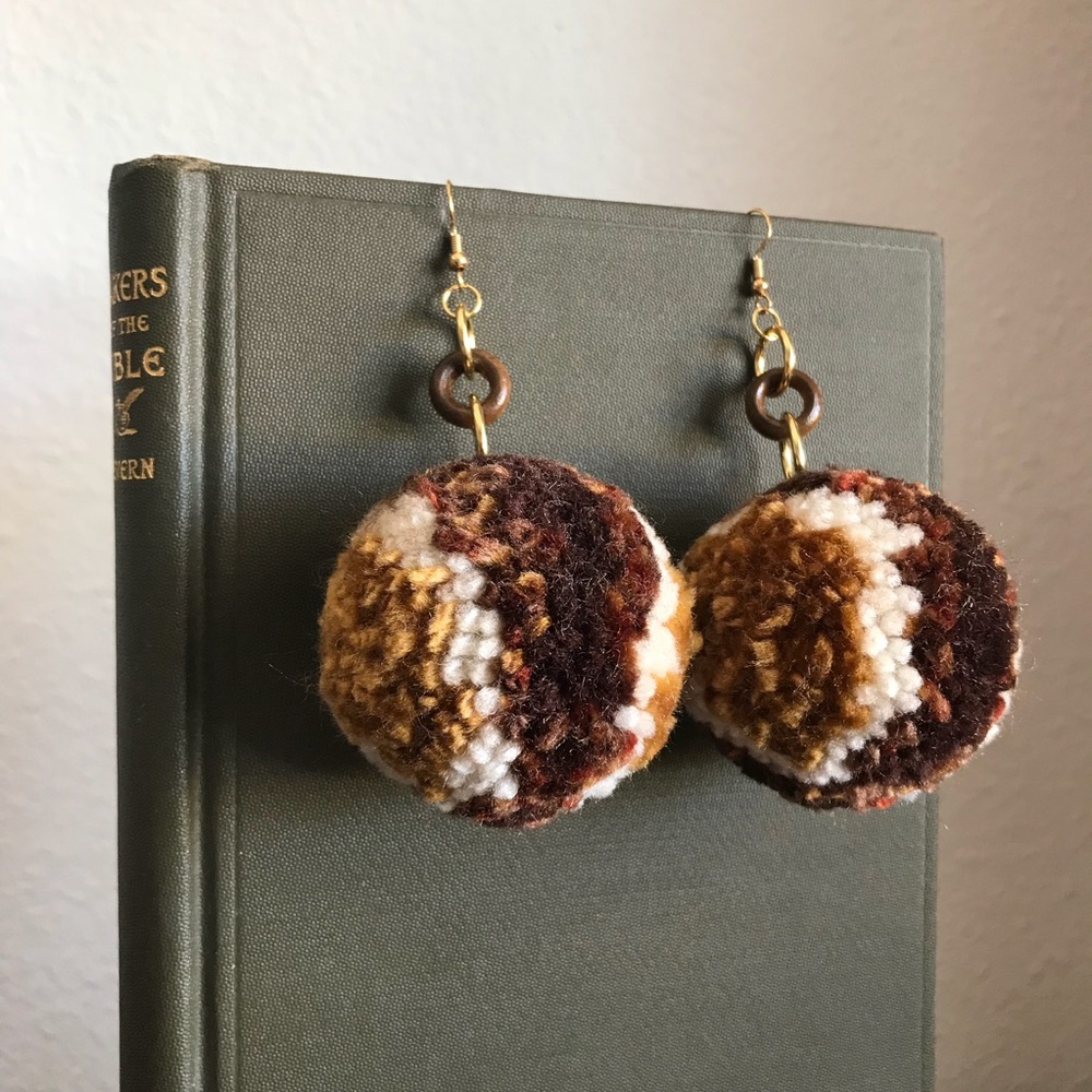 HANDMADE Pom Pom Earrings